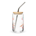 Faith Moves Mountains 16 oz Glass Tumbler Side View