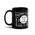 Man of God Black Glossy Mug 11oz Handle on Left